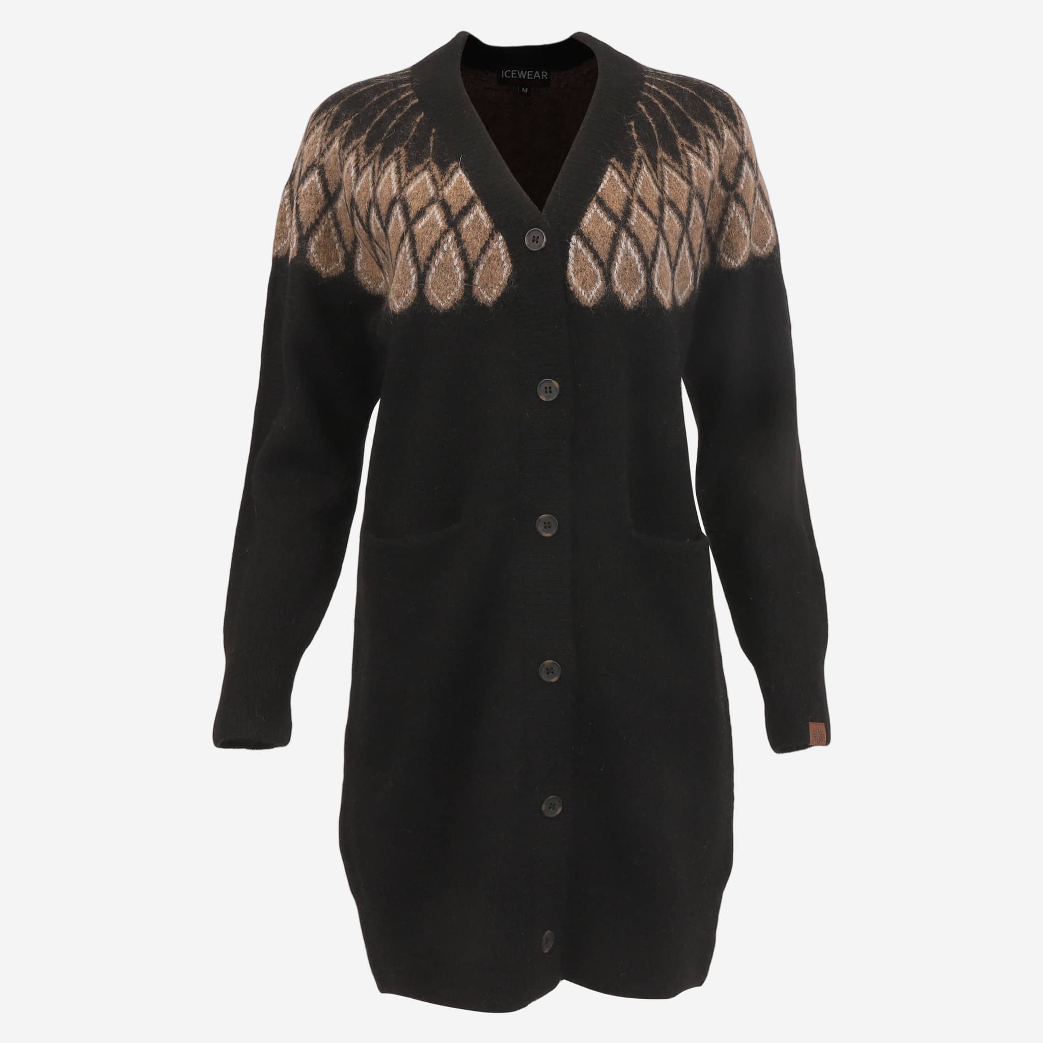 ÁSBYRGI síð mohair ullarpeysa